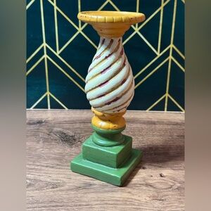Colorful Swirled Candle Holder